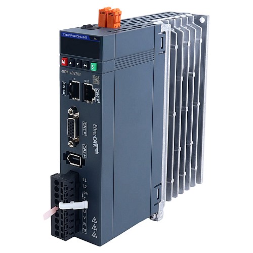 A6 Serisi 400W STO Safe Torque Off EtherCAT AC Servo Motor Kiti 3000rpm 1,27Nm 17-Bit Mutlak Encoder IP67 - A6-EC400H2A1-M17-STO | StepperOnline