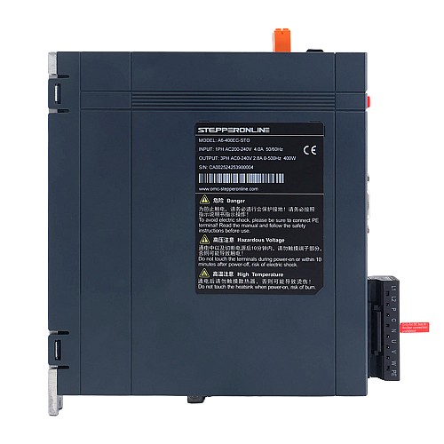 A6 Serisi 400W STO Safe Torque Off EtherCAT AC Servo Motor Kiti 3000rpm 1,27Nm 17-Bit Mutlak Encoder IP67 - A6-EC400H2A1-M17-STO | StepperOnline