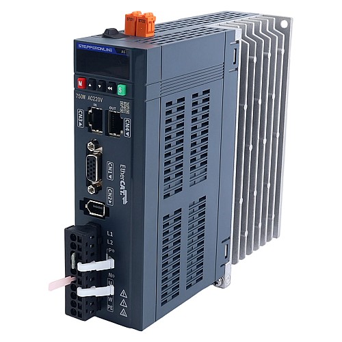 A6 Serisi 750W STO Safe Torque Off EtherCAT AC Servo Motor Kiti 3000rpm 2,39Nm Frenli 17-Bit Mutlak Encoder IP67 - A6-EC750H2B1-M17-STO | StepperOnline