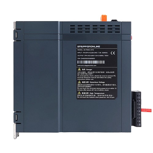 A6 Serisi 750W STO Safe Torque Off EtherCAT AC Servo Motor Kiti 3000rpm 2,39Nm Frenli 17-Bit Mutlak Encoder IP67 - A6-EC750H2B1-M17-STO | StepperOnline