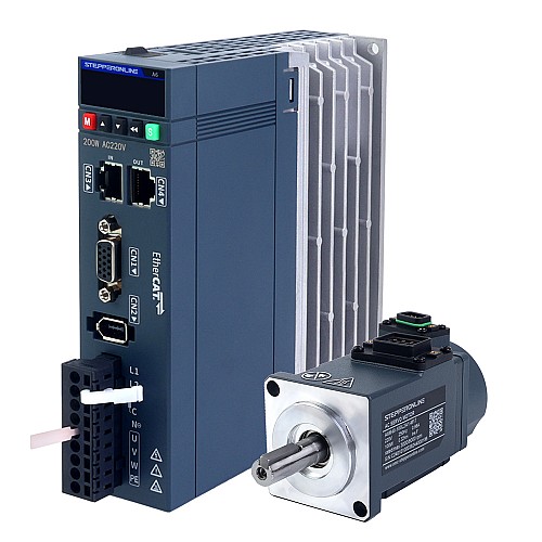 A6 Serisi 100W EtherCAT AC Servo Motor Kiti 3000rpm 0,32Nm 17 Bit Mutlak Kodlayıcı IP67