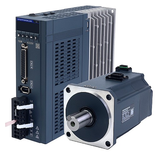 A6 Serisi 750W RS485 AC Servo Motor Kiti 3000rpm 2,39Nm Frenli 17 Bit Mutlak Kodlayıcı IP67