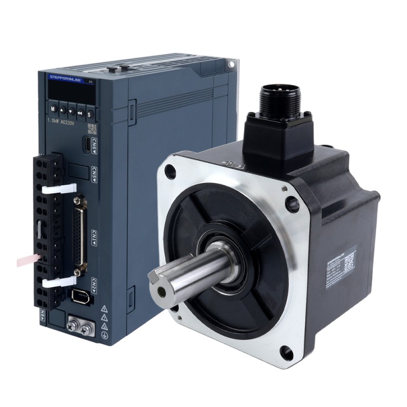 A6H Serisi 850W RS485 AC Servo Motor Seti 1500rpm 5,39Nm 17-Bit Mutlak Enkoder IP67 - A6H-RS850H2A1-M17 | StepperOnline