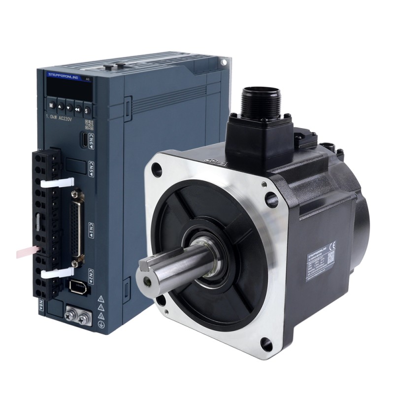 A6H Serisi 850W RS485 AC Servo Motor Seti 1500rpm 5,39Nm Frenli 17-Bit Mutlak Enkoder IP67 - A6H-RS850H2B1-M17 | StepperOnline
