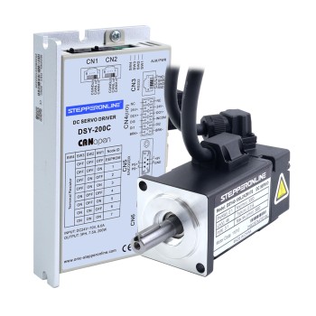 DSY Serisi 100W CANopen DC Servo Motor 24-70VDC 0,318Nm 3000rpm 17-Bit Artımlı Kodlayıcı IP65
