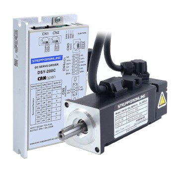 DSY Serisi 100W CANopen DC Servo Motor 24-70VDC 0,318Nm Frenli 3000rpm 17-Bit Artımlı Enkoder IP65