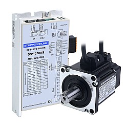 DSY Serisi 200W RS485 DC Servo Motor 24-70VDC 0,637Nm 3000rpm 17-Bit Artımlı Kodlayıcı IP65