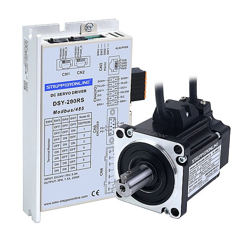 DSY Serisi 200W RS485 DC Servo Motor 24-70VDC 0,637Nm 3000rpm 17-Bit Artımlı Kodlayıcı IP65 DSY Serisi 200W RS485 DC Servo Motor 24-70VDC 0,637Nm 3000rpm 17-Bit Artımlı Kodlayıcı IP65