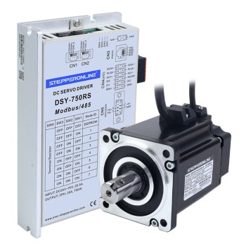 DSY Serisi 750W RS485 DC Servo Motor 24-70VDC 2,39Nm 3000rpm 17-Bit Artımlı Kodlayıcı IP65
