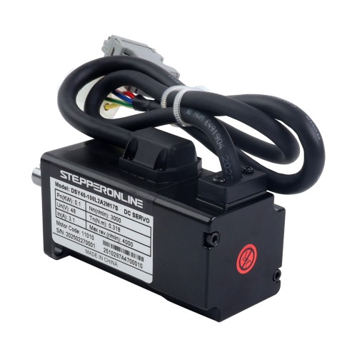 DSY Serisi 100W RS485 DC Servo Motor 24-70VDC 0,318Nm 3000rpm 17-Bit Artımlı Kodlayıcı IP65
