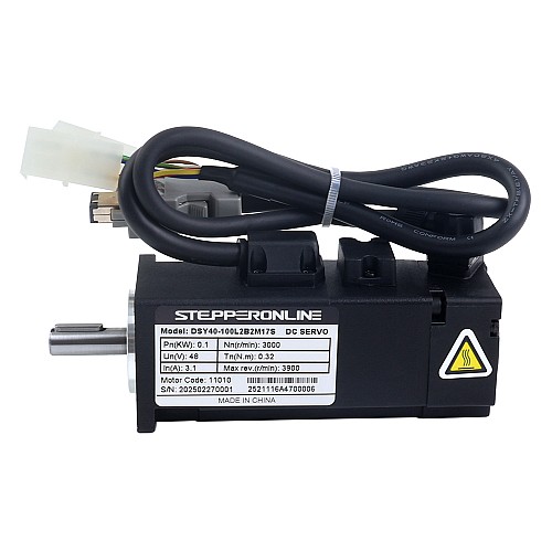 DSY Serisi 100W RS485 DC Servo Motor 24-70VDC 0,318Nm Frenli 3000rpm 17-Bit Artımlı Kodlayıcı IP65
