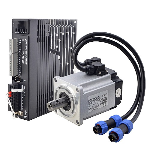 AU Satışta - T6 Serisi 400W AC Servo Motor Kiti 3000rpm 1,27Nm 17 Bit Kodlayıcı IP65 - AU-T6-RS400H2A3-M17S | StepperOnline