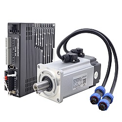 T6 Serisi 400W AC Servo Motor Kiti 3000rpm 1,27Nm Frenli 17 Bit Kodlayıcı IP65