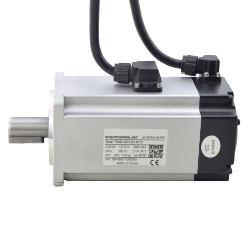 T6 Serisi 400W AC Servo Motor Kiti 3000rpm 1,27Nm Frenli 17 Bit Kodlayıcı IP65