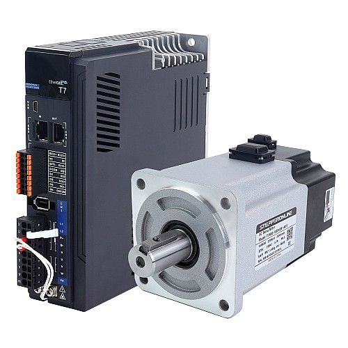 T7 Serisi EtherCAT 1000W AC Servo Motor Kiti 3000rpm 3,18Nm Frenli 23 Bit Kodlayıcı IP67