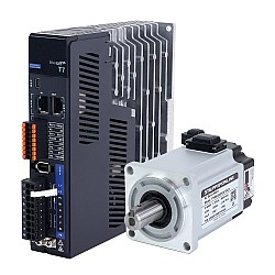 T7 Serisi EtherCAT 400W AC Servo Motor Kiti 3000rpm 1,27Nm 23-Bit Kodlayıcı IP67