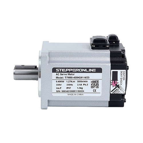 T7 Serisi EtherCAT 400W AC Servo Motor Kiti 3000rpm 1,27Nm 23-Bit Kodlayıcı IP67