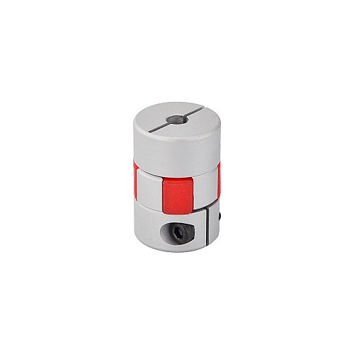 8mm - 8mm Esnek Çeneli Kaplin 30x40mm CNC Adım Motoru Şaft Kaplini