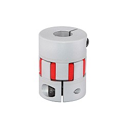10mm - 12mm Esnek Çeneli Bağlantı 30x40mm CNC Adım Motoru Kama Yolu Şaft Bağlantısı