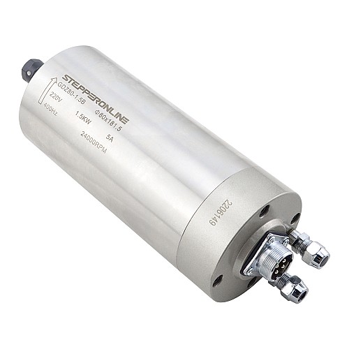 Mil Motoru Su Soğutmalı 220V 1.5KW 24000RPM 400Hz ER11 Pens Ahşap Gravür Freze Makinesi