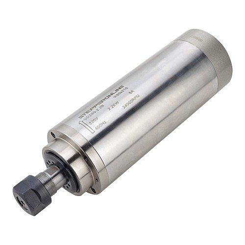 CNC Mil Motoru Su Soğutmalı 220V 2.2KW 24000RPM 400Hz ER20 Pens