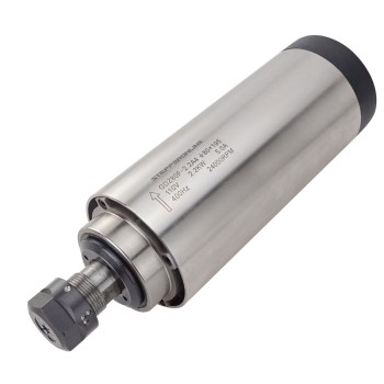 Mil Motoru Hava Soğutmalı 110V 2.2KW 24000RPM 400Hz ER20 Pens Ahşap Gravür Freze Makinesi