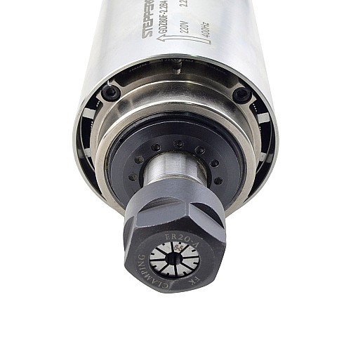 Mil Motoru Hava Soğutmalı 220V 2.2KW 24000RPM 400Hz ER20 Pens Ahşap Gravür Freze Makinesi 4 Rulman