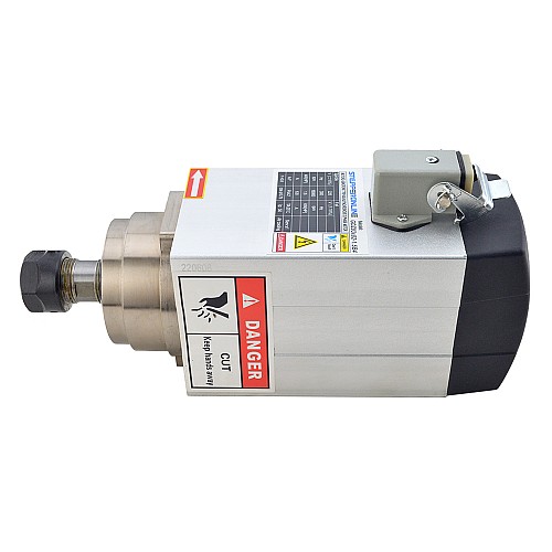 CNC Mil Motoru Hava Soğutmalı 220V 1.5KW 18000RPM 300Hz ER20 Pens