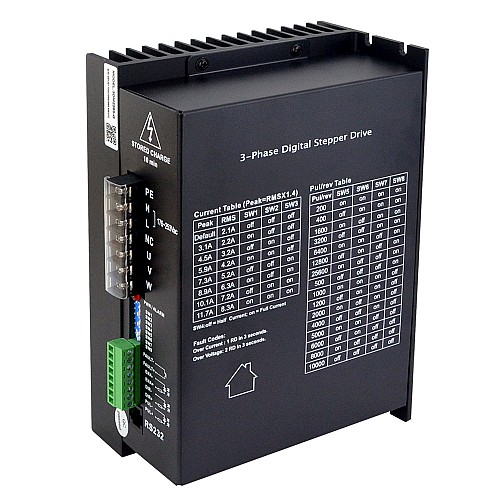 3 Fazlı Nema 34, 42, 52 Step Motorlar için Dijital Step Motor Sürücüsü 2.1-11.7A 176-253VAC