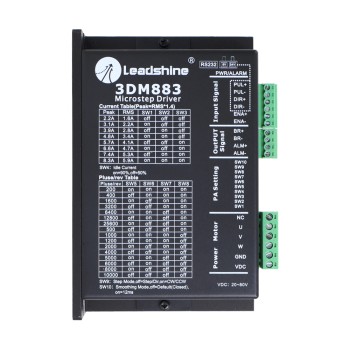 Nema 23, 24, 34 Step Motorlar için Leadshine 3 Fazlı Dijital Step Motor Sürücüsü 0,5-8,3A 20-80VDC
