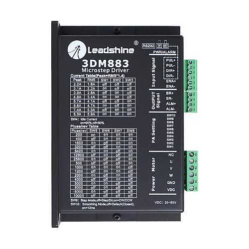 Nema 23, 24, 34 Step Motorlar için Leadshine 3 Fazlı Dijital Step Motor Sürücüsü 0,5-8,3A 20-80VDC Nema 23, 24, 34 Step Motorlar için Leadshine 3 Fazlı Dijital Step Motor Sürücüsü 0,5-8,3A 20-80VDC