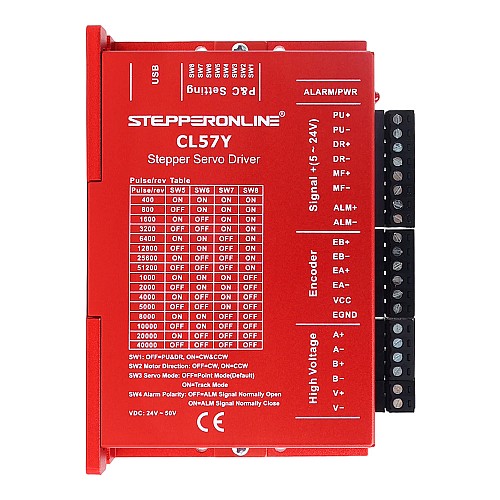 Nema 17, 23, 24 Step Motor için Y Serisi Kapalı Döngü Step Motor Sürücüsü 0-7.0A 24-50VDC