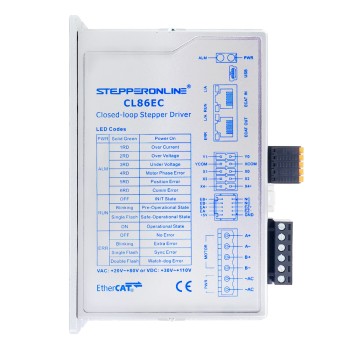 Nema 34 Step Motor için Y Serisi EtherCAT Kapalı Döngü Step Motor Sürücüsü 0-8,5A 20-80VAC/30-110VDC
