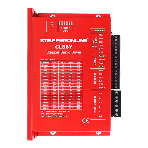 Nema 34 Step Motor için Y Serisi Kapalı Döngü Step Motor Sürücüsü 0-8,5A 20-80VAC/30-110VDC Nema 34 Step Motor için Y Serisi Kapalı Döngü Step Motor Sürücüsü 0-8,5A 20-80VAC/30-110VDC