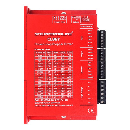 Nema 34 Step Motor için Y Serisi Kapalı Döngü Step Motor Sürücüsü V2.0 0-8,5A 20-80VAC/30-110VDC Nema 34 Step Motor için Y Serisi Kapalı Döngü Step Motor Sürücüsü V2.0 0-8,5A 20-80VAC/30-110VDC