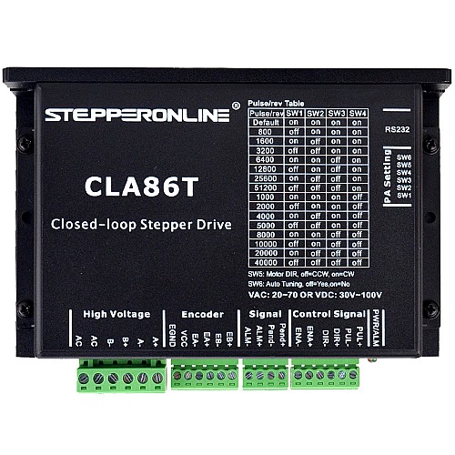 Nema 34 Step Motor için Kapalı Döngü Step Motor Sürücüsü 0-8.2A 30-100VDC/20-70VAC Nema 34 Step Motor için Kapalı Döngü Step Motor Sürücüsü 0-8.2A 30-100VDC/20-70VAC