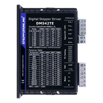 TE Serisi Dijantal Step Sürücü 1,0-4,2A 24-50VDC, Nema 17, 23 Motor için