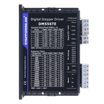 TE Serisi Dijantal Step Sürücü 1,8-5,6A 24-50VDC, Nema 23, 24, 34 Motor için
