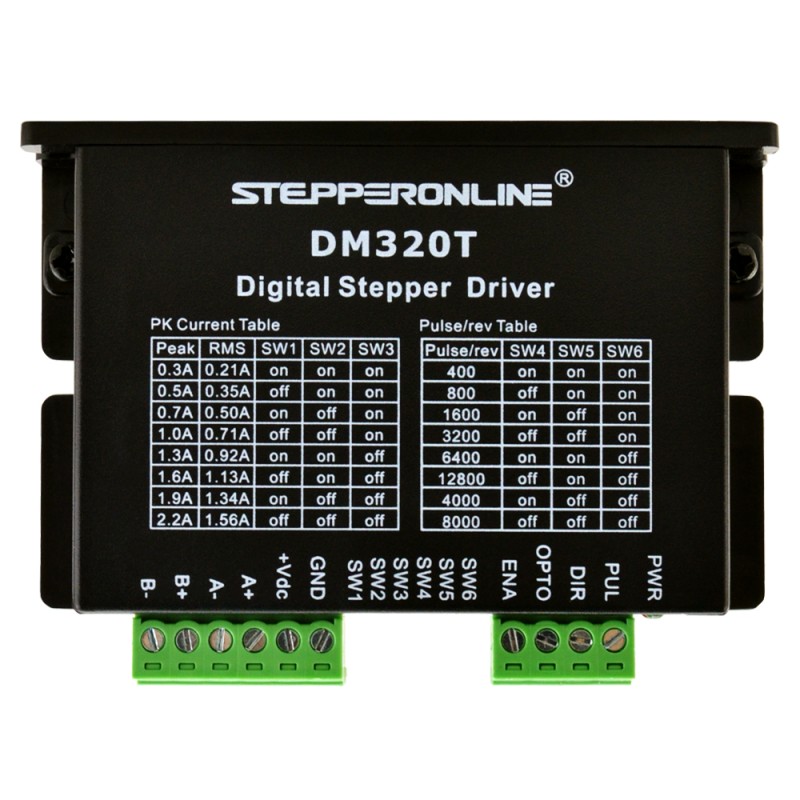Nema 8, 11, 14, 16, 17 Step Motorlar için 0,3-2,2A 10-30VDC Dijital Step Motor Sürücüsü Nema 8, 11, 14, 16, 17 Step Motorlar için 0,3-2,2A 10-30VDC Dijital Step Motor Sürücüsü