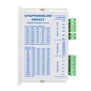 Nema 17, 23, 24 Step Motorlar için Y Serisi Dijital Step Motor Sürücüsü 1.0-4.2A DC20V-50V