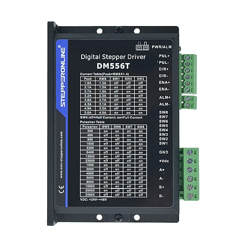TS Serisi 1 Eksen 3,0 Nm (425 oz.in) Adım CNC Kiti 4,2A Nema 23 Adım Motoru ve Sürücüsü DM556T