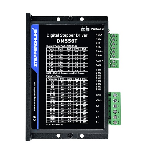 4 Eksenli CNC Freze Seti 3,0 Nm (425 oz.in) Nema 23 Adım Motoru ve Sürücüsü DM556T
