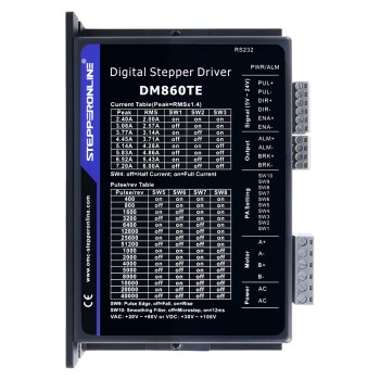 TE Serisi Dijantal Step Sürücü 2,4-7,2A 20-80VAC/30-100VDC, Nema 34 Motor için