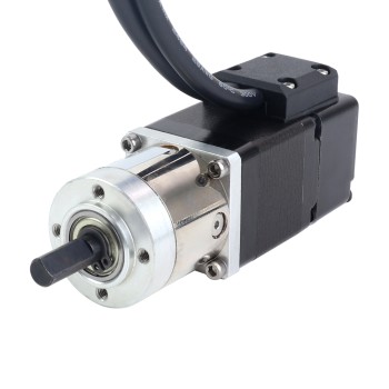 Nema 11 Kapalı Döngülü Dişli Adım Motoru L=32mm Dişli Oranı 5:1 Kodlayıcı 1000PPR(4000CPR)