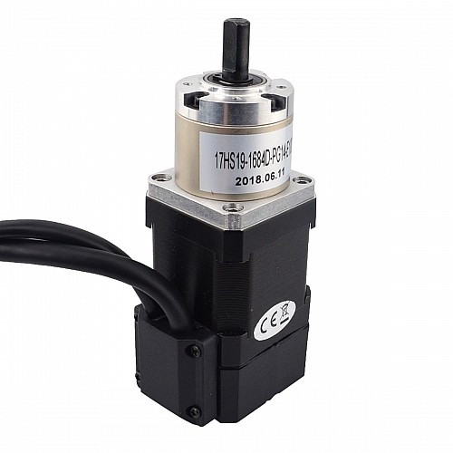 Nema 17 Kapalı Döngülü Dişli Adım Motoru L=48mm Dişli Oranı 14:1 Kodlayıcı 1000PPR(4000CPR)