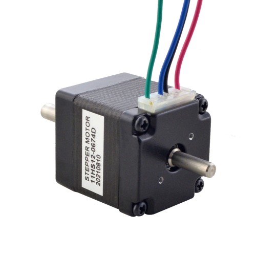 Çift Şaftlı Nema 11 Bipolar 1,8 derece 7Ncm(9,91oz.in) 0,67A 28x28x31,5mm 4 Kablo