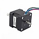 Çift Şaft Nema 14 1,8 derece 18 Ncm (25,5 oz.in) 0,8 A 35,2x35,2x34 mm 4 Kablo