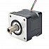 Çift Şaftlı Nema 14 İçi Boş Şaftlı Adım Motoru Bipolar 16Ncm (22,66oz.in) 1,25A 35x35x34,5mm