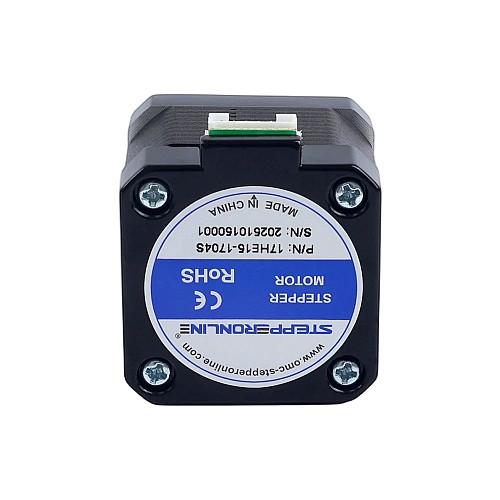 Nema 17 Bipolar Step Motor 42Ncm(59,48oz.in) 1,7A 42x42x37,5mm 4 telli 1m kablo ve konnektörlü - 17HE15-1704S | StepperOnline