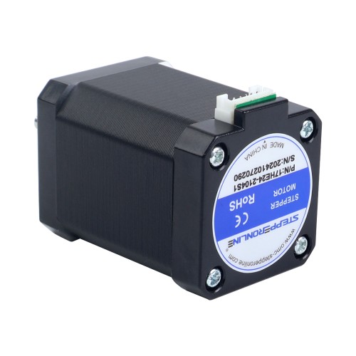 E Serisi Nema 17 Bipolar 60Ncm (84,97oz.in) 2,1A 42x42x60mm 4 Kablo, 1m Kablo ve Konnektör